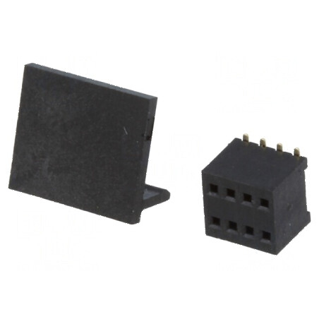 Conector şiruri pini soclu mamă PIN 8, drept 1,27mm SMT 2x4 - Componentă electronică de înaltă precizie | Electronic-mag.ro | Componente Electronice