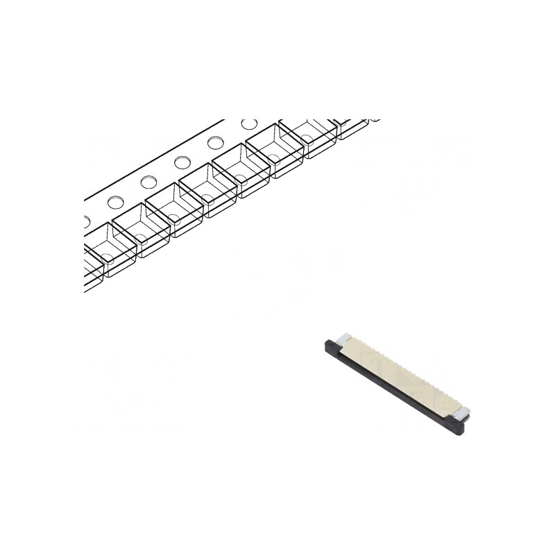 Conector FFC/FPC 22 PIN F52Q, ZIF SMT 50V, Contacte Superioare | Electronic-mag.ro | Componente Electronice Conector FFC/FPC 22 PIN F52Q, ZIF SMT 50V, Contacte Superioare | Electronic-mag.ro | Componente Electronice