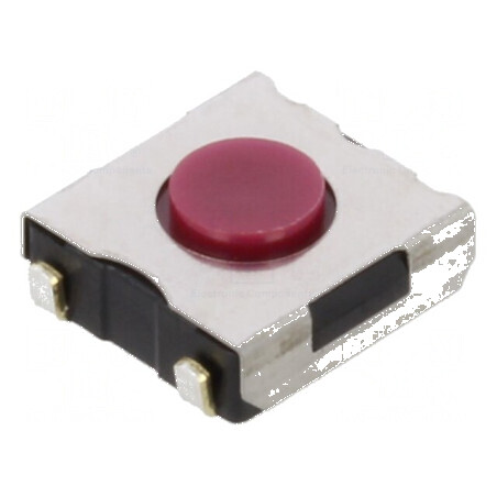 Microîntrerupător TACT SPST-NO 0,05A/12VDC SMT Poz: 2 2,55N | Electronic-mag.ro | Componente Electronice