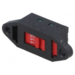 Comutator glisant DPDT 12A/250VAC ON-ON, tip Poz: 2, cu terminale de înşurubare | Electronic-mag.ro | Componente Electronice