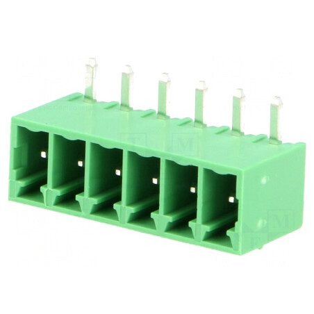 Regletă de conexiuni deconectabilă 3,5mm cu 6 socluri tată pentru aplicații electrice | Electronic-mag.ro | Componente Electronice