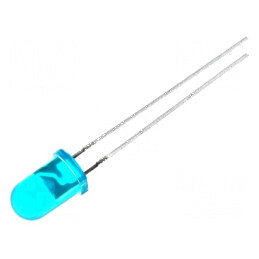 LED 5mm Albastru 40-60mcd 60° Convex - Lumină Intensă pentru Proiecte Electrice | Electronic-mag.ro | Componente Electronice