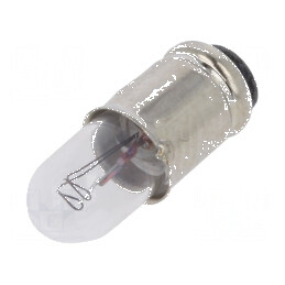 Lampă Midget S5,7s 28VDC 40mA, Balon T1 3/4, Dimensiuni Ø6mm x L15mm | Electronic-mag.ro | Componente Electronice