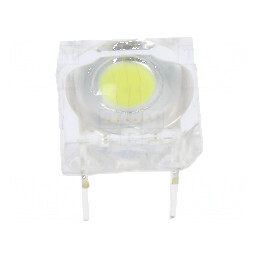 LED Super Flux Alb Rece 7,62x7,62mm - 24÷27lm, 120°, 60mA - Iluminare Eficientă | Electronic-mag.ro | Componente Electronice