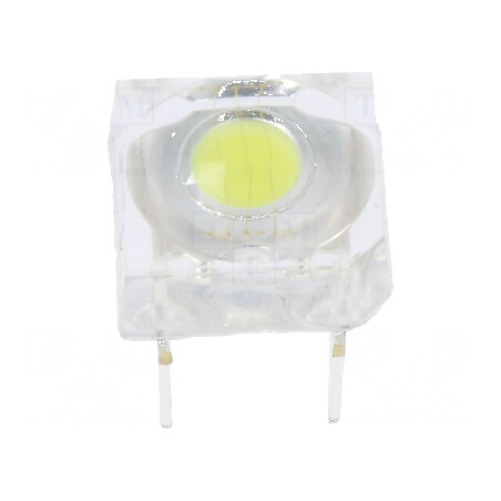LED Super Flux Alb Rece 7,62x7,62mm - 24÷27lm, 120°, 60mA - Iluminare Eficientă | Electronic-mag.ro | Componente Electronice