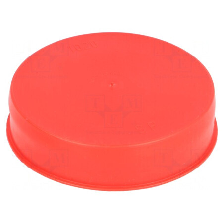 Obturație Corp Roșie, Diametru Exterior 103,3mm, Înălțime 23mm, LDPE SafeCAP | Electronic-mag.ro | Componente Electronice
