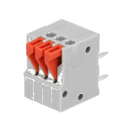 Regletă de conexiuni pentru PCB 90° 2,54mm, 3 piste, 2A - Componente electronice de înaltă calitate | Electronic-mag.ro | Componente Electronice
