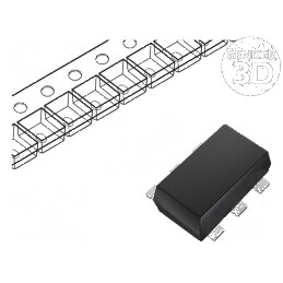 Senzor de Temperatură IC -55÷125°C SOT-5X3-6 SMD cu Acuratețe ±0,25°C | Electronic-mag.ro | Componente Electronice