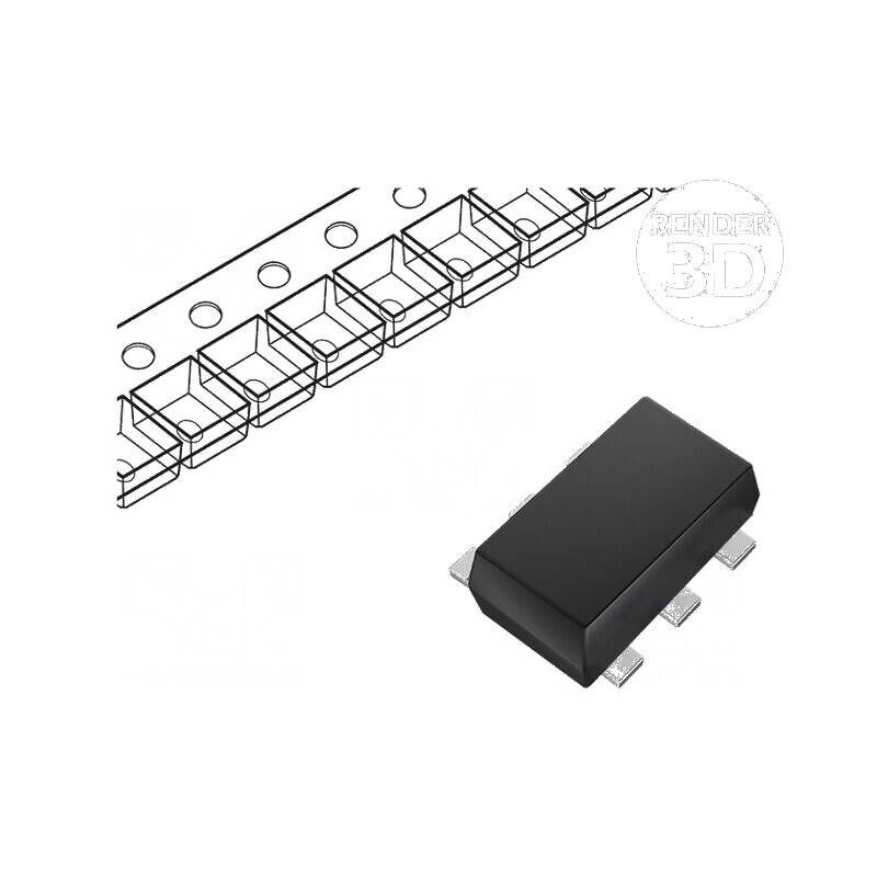 Senzor de Temperatură IC -55÷125°C SOT-5X3-6 SMD cu Acuratețe ±0,25°C | Electronic-mag.ro | Componente Electronice