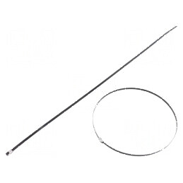 Colier de strângere din oțel inoxidabil AISI 304, dimensiuni L: 520mm, W: 4,6mm | Electronic-mag.ro | Componente Electronice