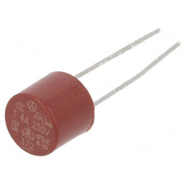 Siguranță întârziere 4A 250VAC THT TR5 cupru 372 - Componente electrice profesionale | Electronic-mag.ro | Componente Electronice