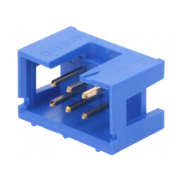 Conector IDC Soclu Tată PIN 6 Drept THT Aurit 2,54mm pentru Montaj Rapid | Electronic-mag.ro | Componente Electronice