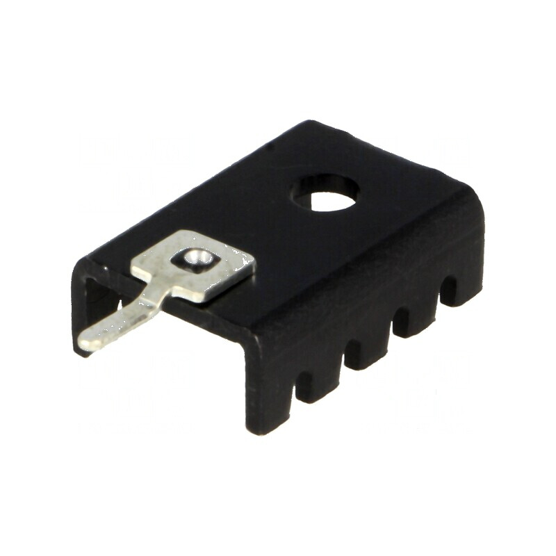 Radiator presat U TO202 TO220, negru, dimensiuni 19,05mm x 13,21mm | Electronic-mag.ro | Componente Electronice Radiator presat U TO202 TO220, negru, dimensiuni 19,05mm x 13,21mm | Electronic-mag.ro | Componente Electronice
