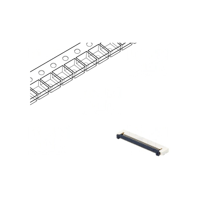 Conector FFC/FPC Orizontal 30 PIN ZIF SMT 500mA Cositorit - Componentă Electronică pentru Circuit Imprimat | Electronic-mag.ro | Componente Electronice Conector FFC/FPC Orizontal 30 PIN ZIF SMT 500mA Cositorit - Componentă Electronică pentru Circuit Imprimat | Electronic-mag.ro | Componente Electronice