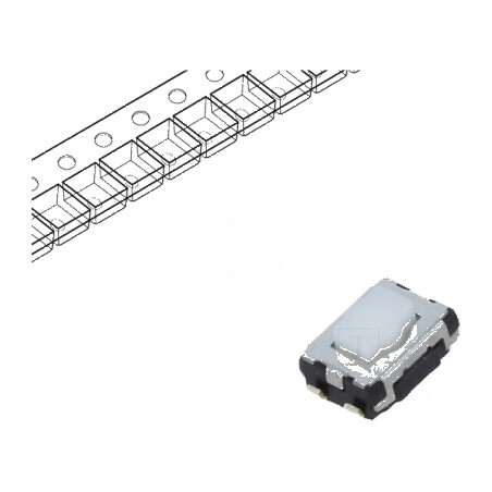 Microîntrerupător TACT SPST 0,02A/15VDC SMT fără 2,5mm - Comutator Compact pentru Aplicații Electronice | Electronic-mag.ro | Componente Electronice