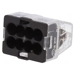 Bornă cu arc pentru eliberare rapidă, 1,5÷2,5mm², 450V, 24A, gri | Electronic-mag.ro | Componente Electronice