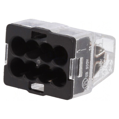 Bornă cu arc pentru eliberare rapidă, 1,5÷2,5mm², 450V, 24A, gri | Electronic-mag.ro | Componente Electronice