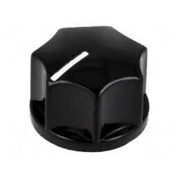 Buton Rotativ cu Indicator Bachelită Ø6,35mm - Dimensiuni Ø19x12,7mm | Electronic-mag.ro | Componente Electronice