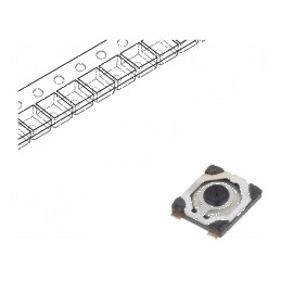Microîntrerupător TACT SPST-NO 0,05A/32VDC SMT Poz: 2 fără 1N | Electronic-mag.ro | Componente Electronice