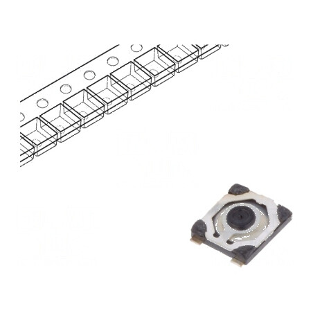 Microîntrerupător TACT SPST-NO 0,05A/32VDC SMT Poz: 2 fără 1N | Electronic-mag.ro | Componente Electronice