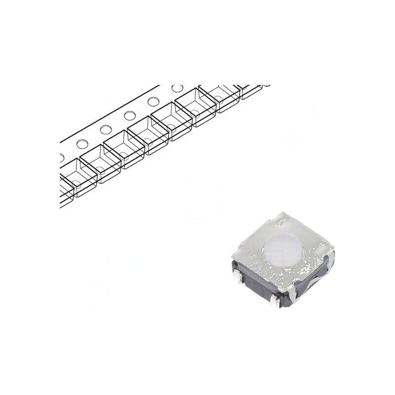 Microîntrerupător TACT SPST-NO 0,05A/32VDC SMT - Pozitie 2, Fara Componentă | Electronic-mag.ro | Componente Electronice Microîntrerupător TACT SPST-NO 0,05A/32VDC SMT - Pozitie 2, Fara Componentă | Electronic-mag.ro | Componente Electronice