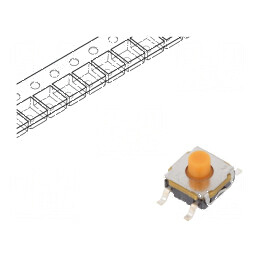 Microîntrerupător TACT SPST-NO 0,05A/32VDC SMT - Component electronic de înaltă precizie | Electronic-mag.ro | Componente Electronice