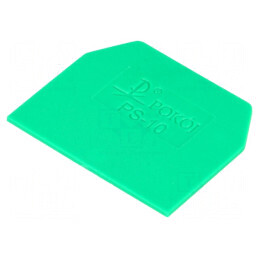 Placă extremitate verde din poliamidă, lățime 1mm, rezistență temperatură -25 până la 100°C | Electronic-mag.ro | Componente Electronice
