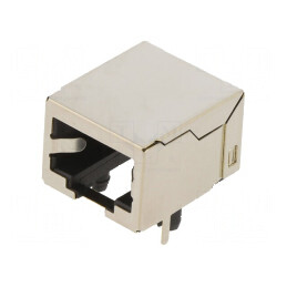 Conector RJ45 Soclu Ecranat 8 PIN 8p8c THT pentru Rețea Ethernet | Electronic-mag.ro | Componente Electronice