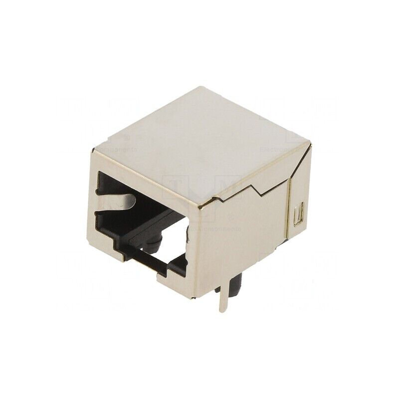 Conector RJ45 Soclu Ecranat 8 PIN 8p8c THT pentru Rețea Ethernet | Electronic-mag.ro | Componente Electronice