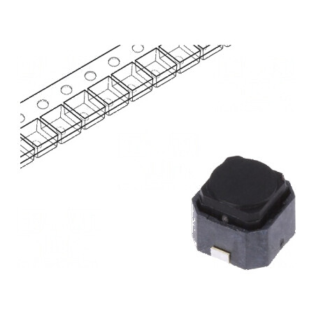 Microîntrerupător TACT SPST Pozitiv 2 - 0,05A/16VDC SMT 2,45N 5mm | Electronic-mag.ro | Componente Electronice