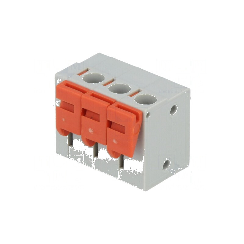 Regletă de conexiuni pentru PCB 90° 5,08mm, 3 piste, 10A | Electronic-mag.ro | Componente Electronice