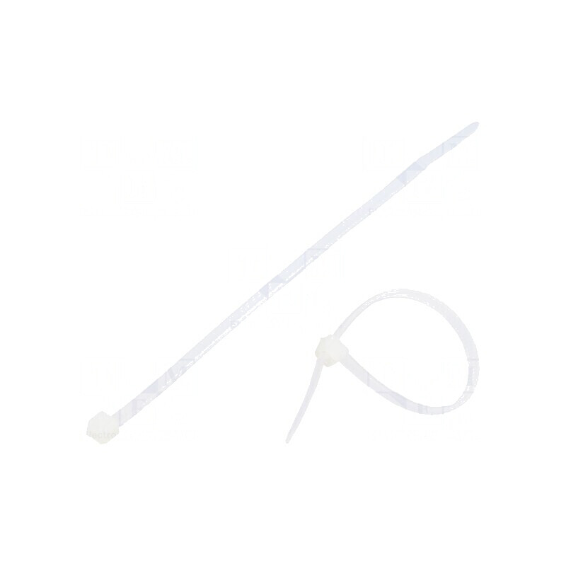Colier de strângere din poliamidă naturală L: 120mm W: 2,5mm 80N pentru utilizări industriale | Electronic-mag.ro | Componente Electronice Colier de strângere din poliamidă naturală L: 120mm W: 2,5mm 80N pentru utilizări industriale | Electronic-mag.ro | Componente Electronice