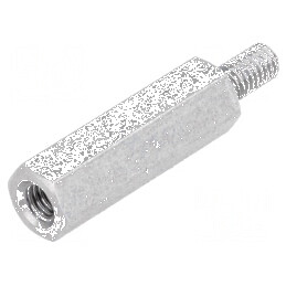 Piuliță Distanțieră Filetată 18mm M3 Intern și M3 Extern - Accesoriu pentru Montaj Profesional | Electronic-mag.ro | Componente Electronice