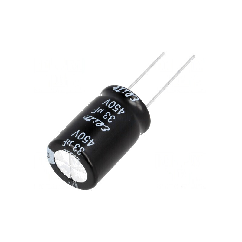 Condensator Electrolitic THT 33µF 450VDC Ø16x31,5mm ±20% - Componentă Electronică de Înaltă Performanță | Electronic-mag.ro | Componente Electronice