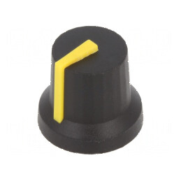 Buton Rotativ cu Indicator Guma, Plastic Øax: 6mm, Dimensiuni Ø16,8x14,5mm | Electronic-mag.ro | Componente Electronice