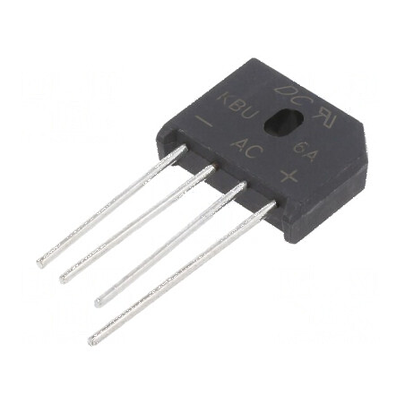 Punte Redresoare Monofazată Urmax 50V, 6A, 150A - Componentă Electrică de Înaltă Performanță | Electronic-mag.ro | Componente Electronice