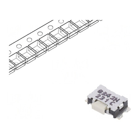 Microîntrerupător TACT SPST-NO 0,05A/32VDC SMT - Pozitie 2, Fara Actuator | Electronic-mag.ro | Componente Electronice