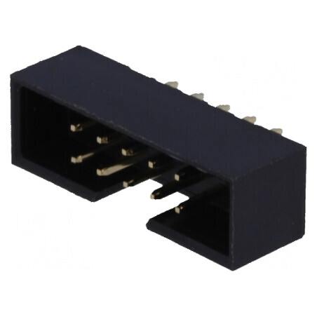 Conector IDC Soclu Tată Aurit 10 PIN THT 2mm Negru | Electronic-mag.ro | Componente Electronice