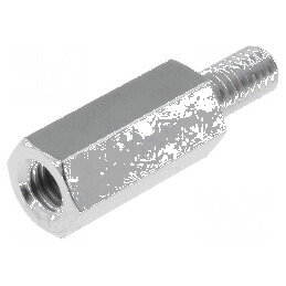 Piuliță Distanțieră Filetată 15mm - Filet Interior M4, Filet Exterior M4 | Electronic-mag.ro | Componente Electronice