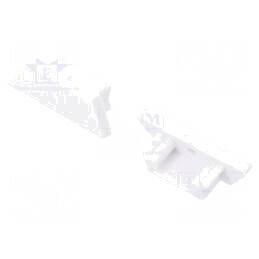 Obturator LED profil alb 2 bucăți ABS cu inscriptionare TOPMET - accesorii iluminat | Electronic-mag.ro | Componente Electronice