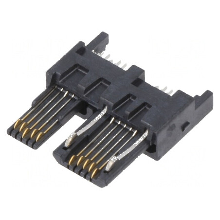 Conector USB B Micro Mufă ZX360 pentru PCB SMT cu 10 PIN-uri Aurite | Electronic-mag.ro | Componente Electronice