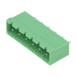Regletă de conexiuni deconectabilă 5mm cu 6 socluri dreptunghiulare - Piste electrice | Electronic-mag.ro | Componente Electronice