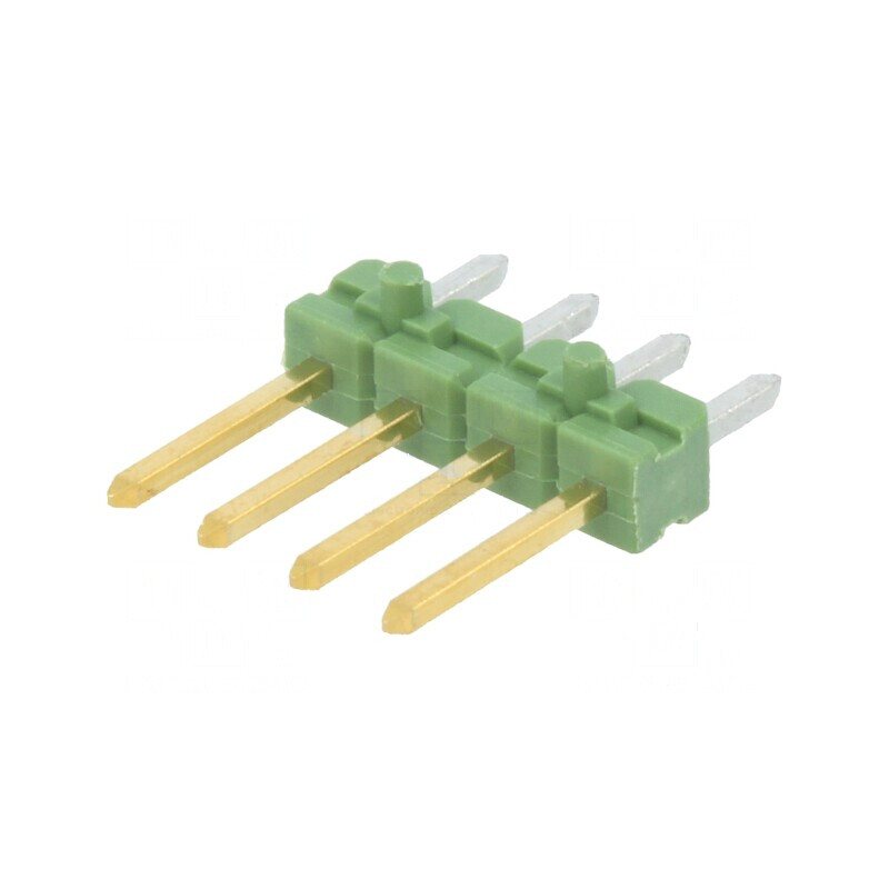 Conector AMPMODU MOD II, tată, 4 pini THT, şiruri pini | Electronic-mag.ro | Componente Electronice