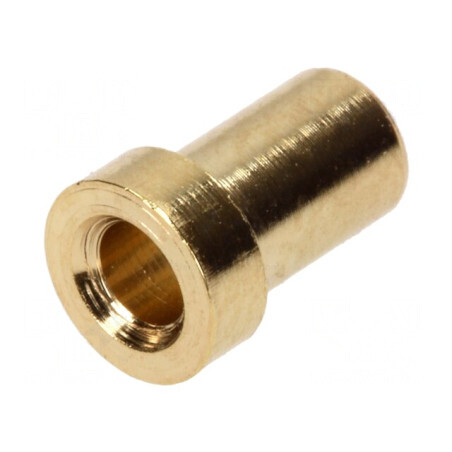 Conector Banană 2mm Soclu 6mm, Placare Aurit, Neizolat, Alamă | Electronic-mag.ro | Componente Electronice