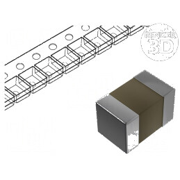 Condensator ceramic SMD 0805 100nF 50V X7R ±10% | Electronic-mag.ro | Componente Electronice