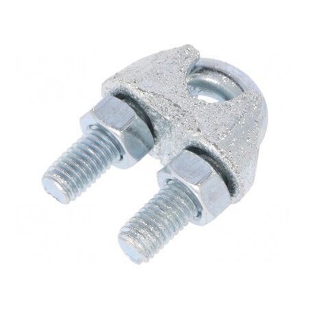 Bridă Clemă de Prindere Cablu Oțel pentru Cablu Ø10mm - Accesoriu de Fixare Profesional pentru Cablu | Electronic-mag.ro | Componente Electronice