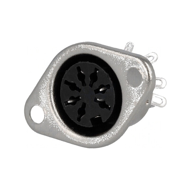 Conector DIN Soclu Mamă cu 7 PIN-uri, Dispunere 270° pentru Lipire | Electronic-mag.ro | Componente Electronice