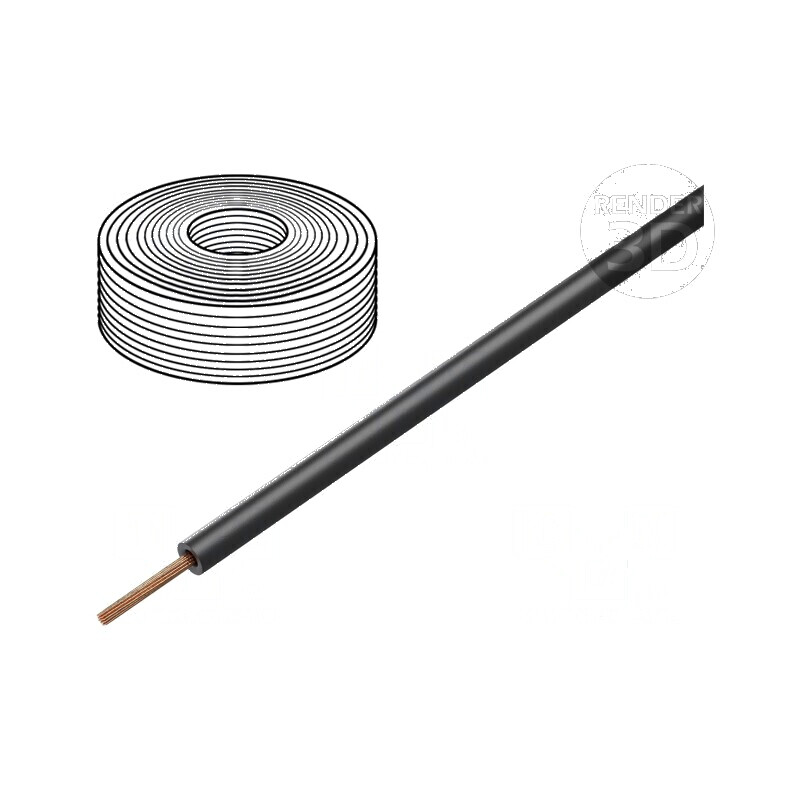 Cablu H07Z-K litat cu 1,5mm² LSZH negru, 450V/750V, 100m - pentru instalații electrice profesionale | Electronic-mag.ro | Componente Electronice Cablu H07Z-K litat cu 1,5mm² LSZH negru, 450V/750V, 100m - pentru instalații electrice profesionale | Electronic-mag.ro | Componente Electronice