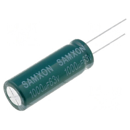 Condensator Electrolitic Low ESR THT 1000uF 63VDC Ø12,5x35mm - Componentă Electronică de Înaltă Performanță | Electronic-mag.ro | Componente Electronice