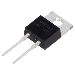 Diodă Schottky THT Redresoare 60V 16A TO220AC - Ufmax 750mV | Electronic-mag.ro | Componente Electronice